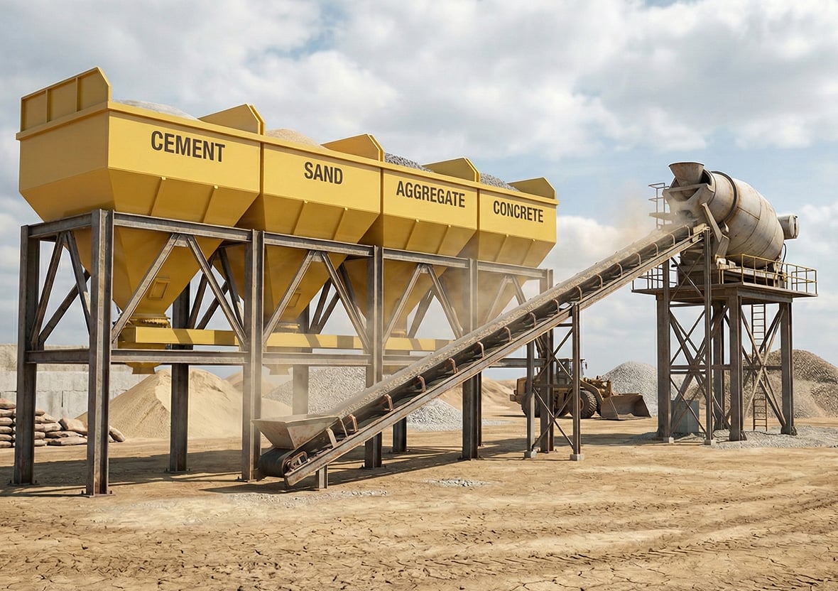 Automated Concrete Batch Plant for Efficient Construction