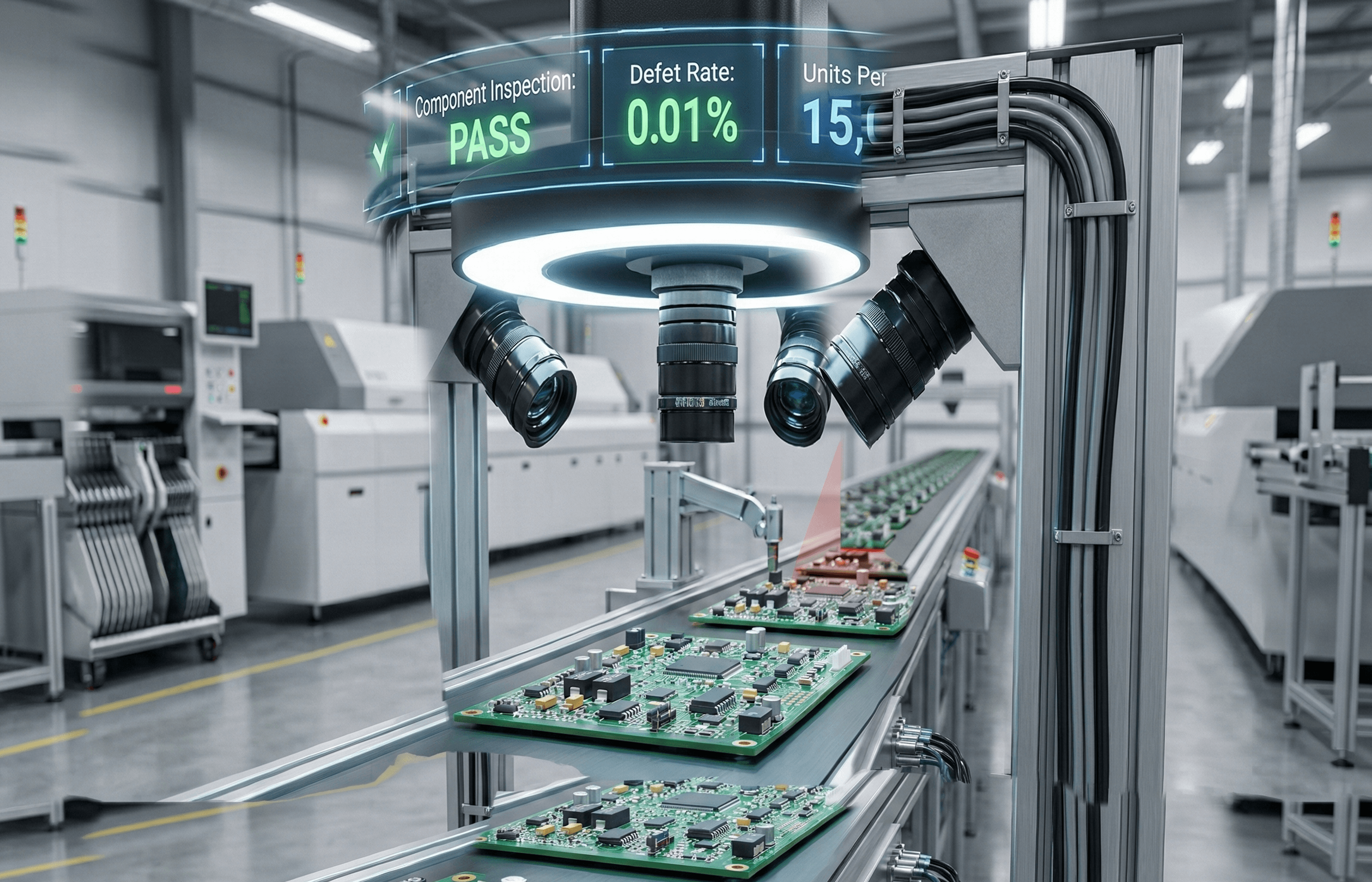 Real-Time Defect Inspection System for Electronics Assembly Lines
