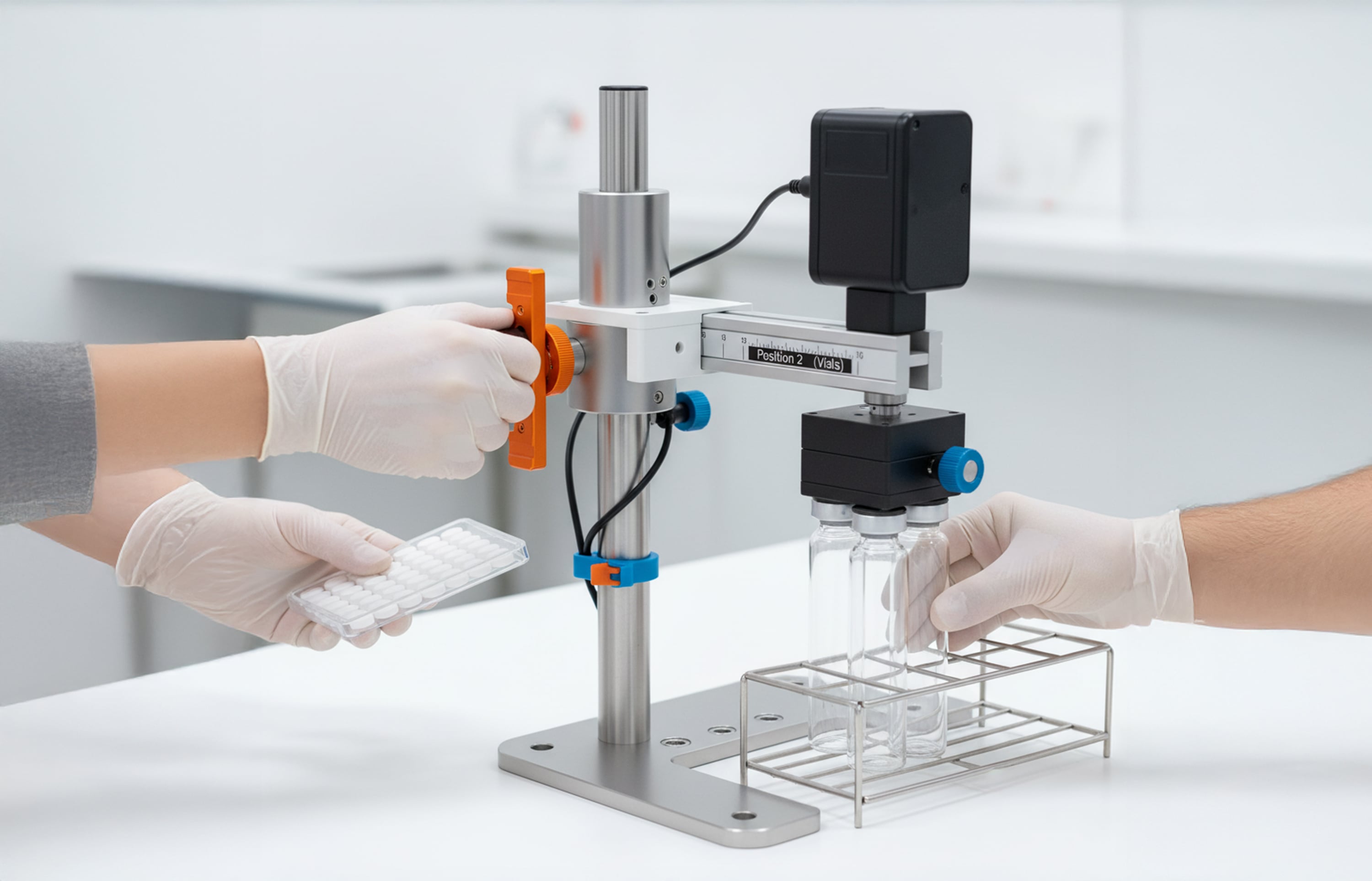 Lab Vision Stand for Vision Camera: Pharmaceutical Laboratory