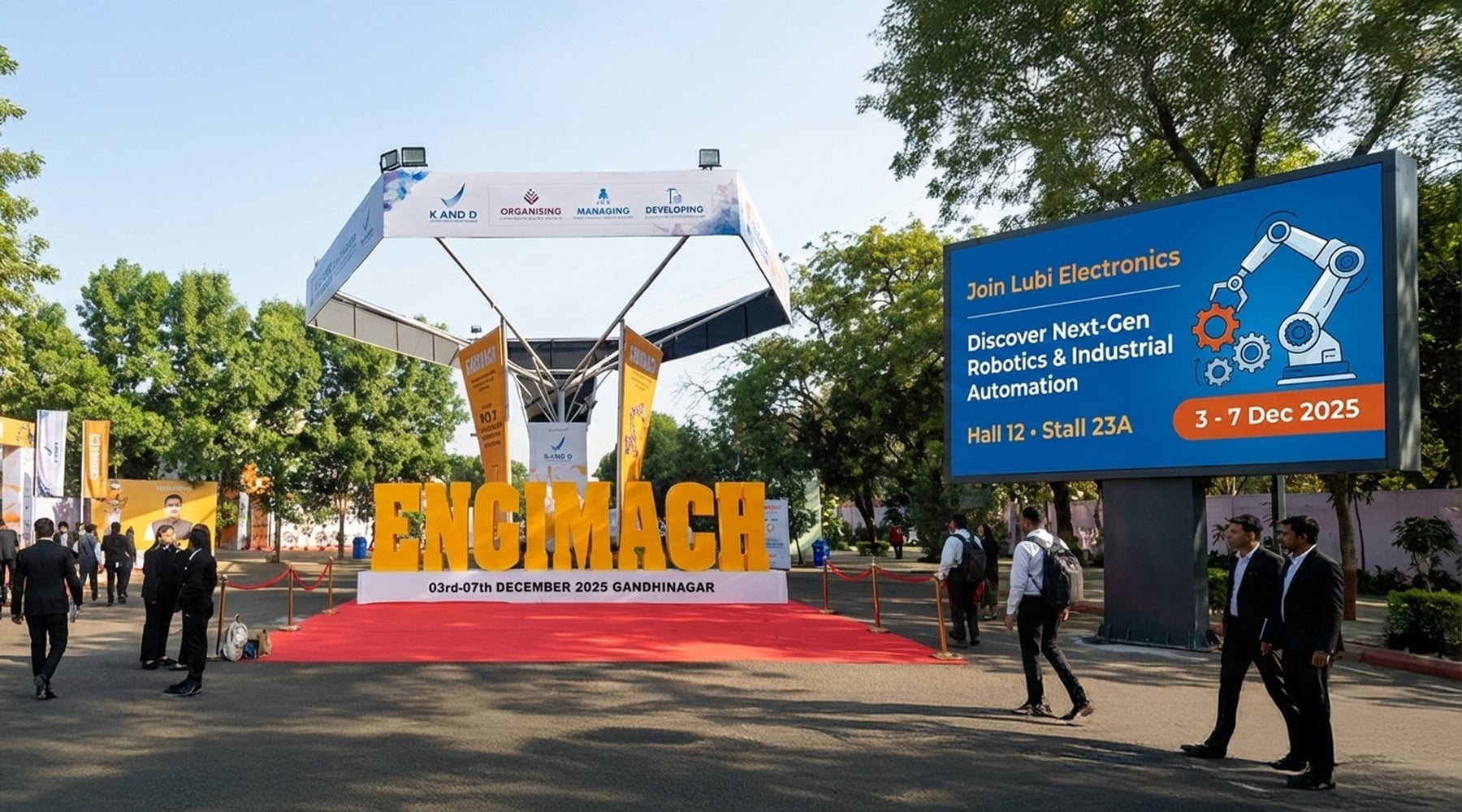 Lubi Electronics at ENGIMACH 2025, Gandhinagar
