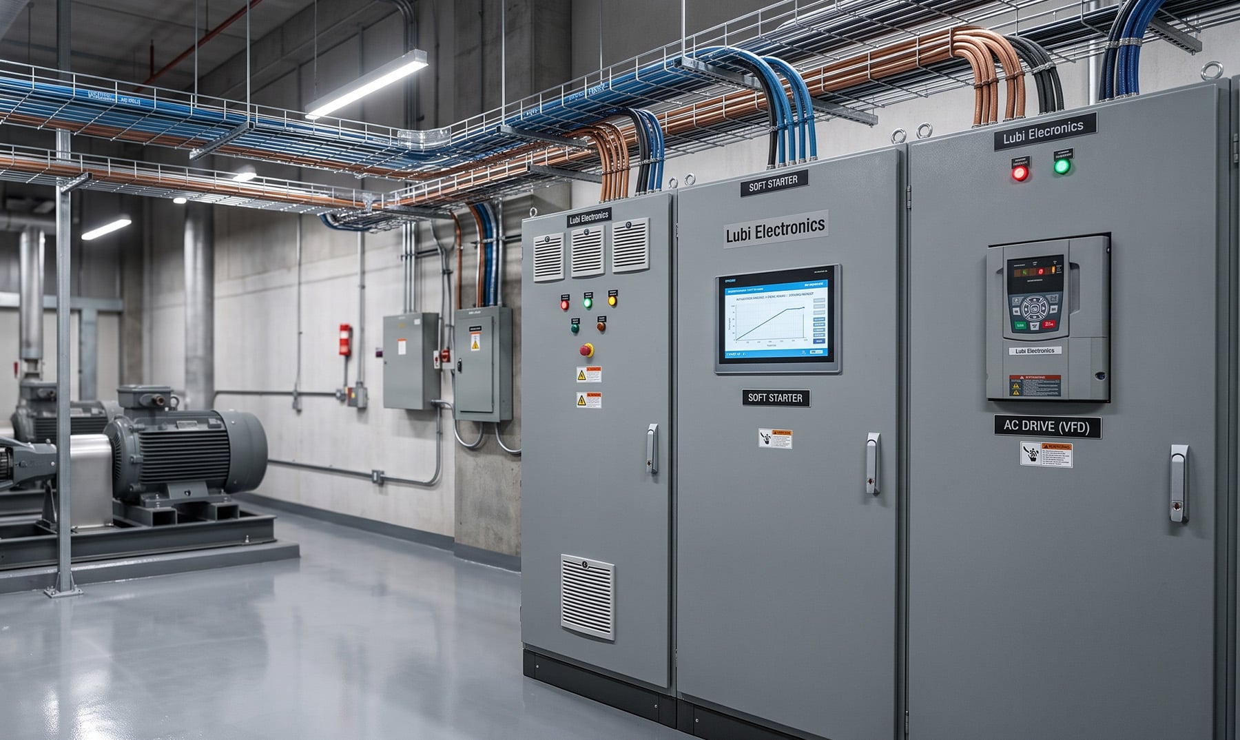 Industrial Motors: AC Drive vs Soft Starter